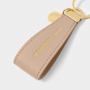 Katie Loxton Sentiment Loop Keyring Nude Pink