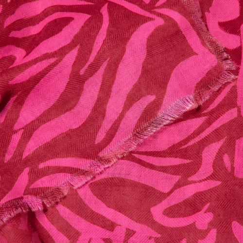 Katie Loxton Printed Scarf Animal - Red and Fuchsia