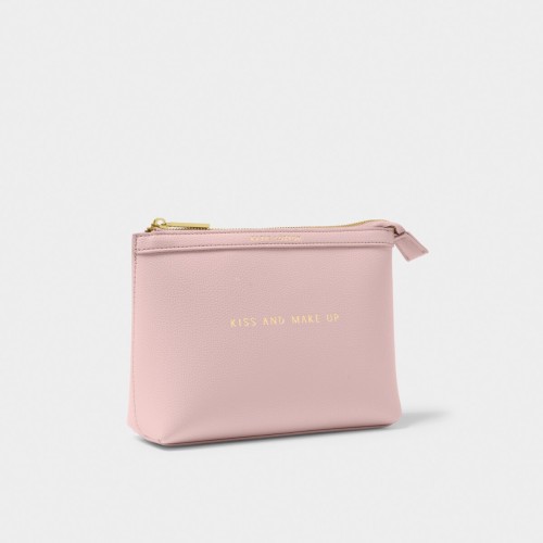 Katie Loxton Sentiment Make Up Bag Kiss And Make Up - Pink
