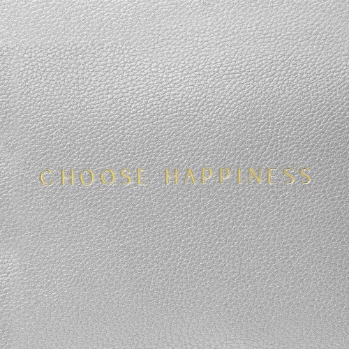 Katie Loxton Sentiment Make Up Bag Choose Happiness - Silver