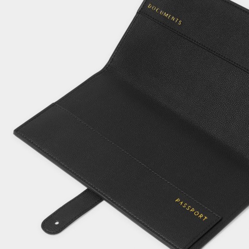 Katie Loxton Sentiment Travel Wallet Explore Dream Discover - Black