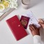 Katie Loxton Sentiment Travel Wallet Vacay Love Laughter - Garnet Red