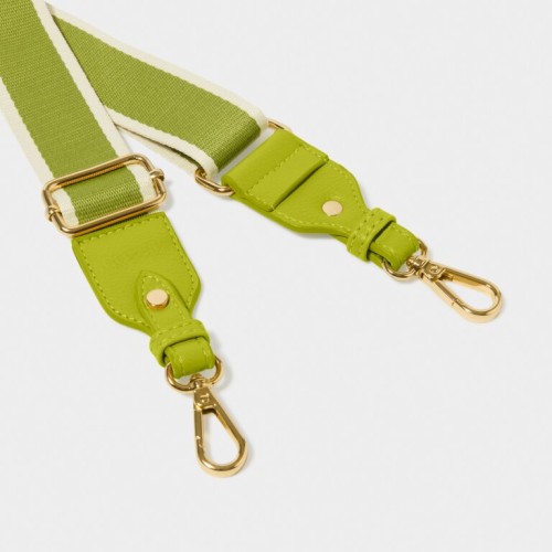 Katie Loxton Canvas Bag Strap Lime Green