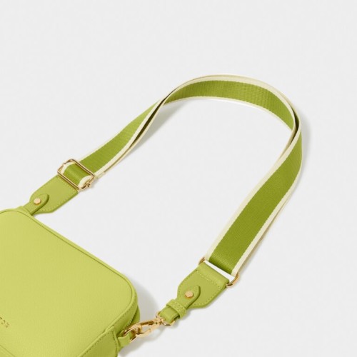 Katie Loxton Canvas Bag Strap Lime Green