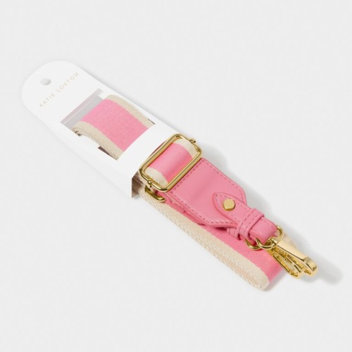 Katie Loxton Canvas Bag Strap in Cloud Pink