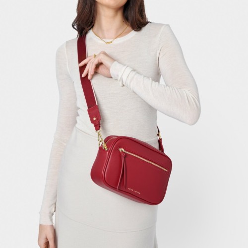 Katie Loxton Hallie Crossbody Bag Garnet Red