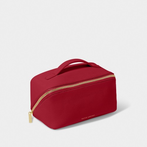Katie Loxton Medium Makeup and Washbag Garnet Red