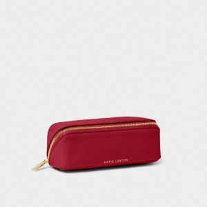 Katie Loxton Small Makeup and Washbag Garnet Red