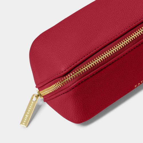 Katie Loxton Small Makeup and Washbag Garnet Red