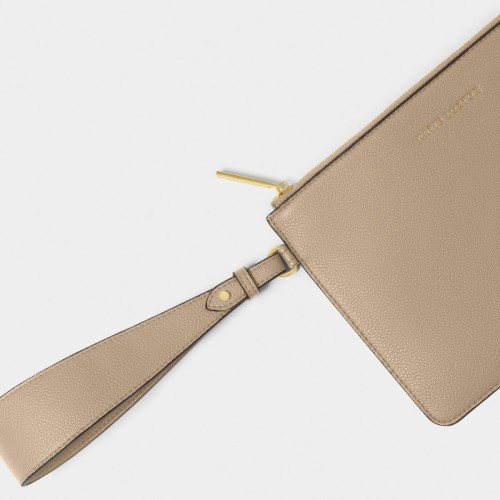 Katie Loxton Marni Wristlet Pouch Light Taupe