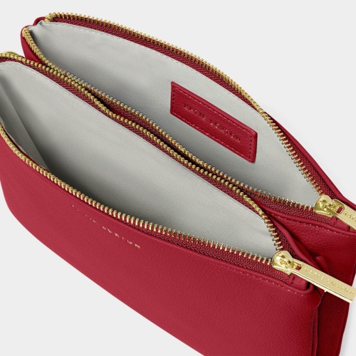 Katie Loxton Duo Pouch Garnet Red