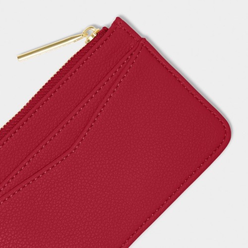 Katie Loxton Hana Coin and Cardholder Garnet Red