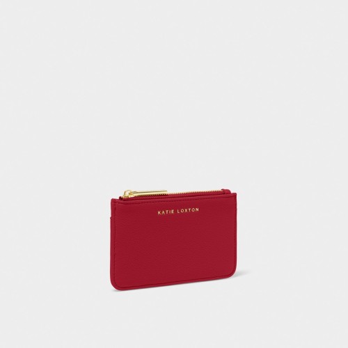Katie Loxton Hana Coin and Cardholder Garnet Red