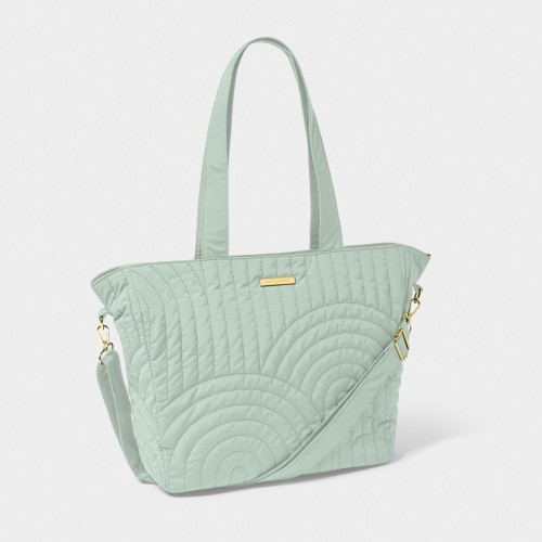 Katie Loxton Quilted Tote Bag Sage