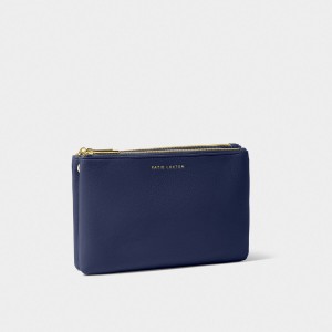 Katie Loxton Duo Pouch Midnight Blue