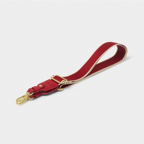 Katie Loxton Canvas Strap Garnet Red Stripe