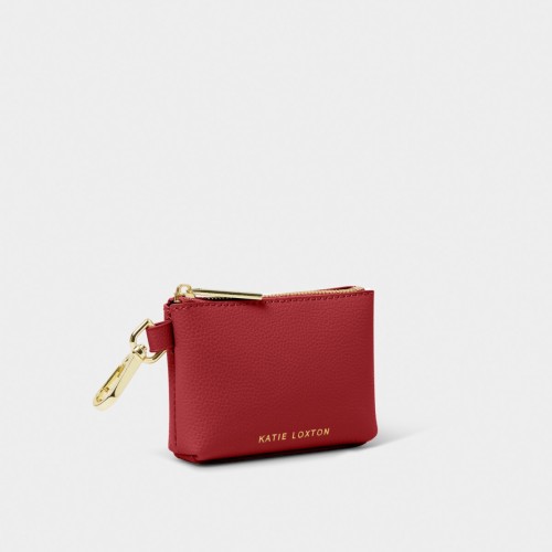 Katie Loxton Evie Clip On Coin Purse Garnet Red