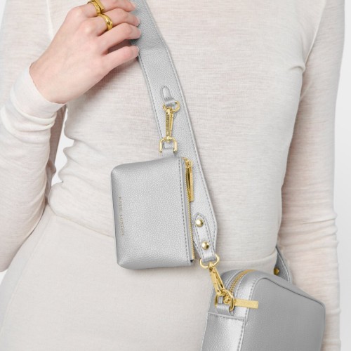 Katie Loxton Evie Clip On Coin Purse Silver
