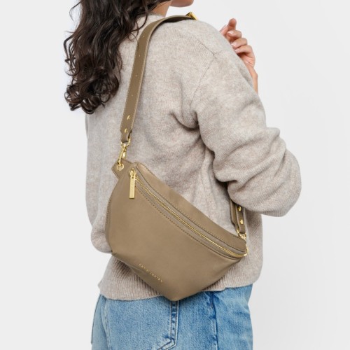 Katie Loxton Nylon-Luxe Belt Bag Taupe