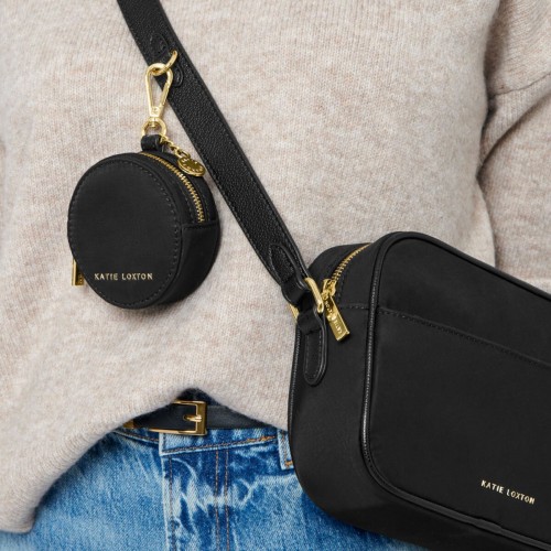 Katie Loxton Nylon-Luxe Clip On Purse Black