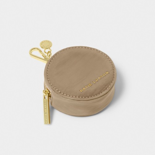 Katie Loxton Nylon-Luxe Clip On Purse Taupe