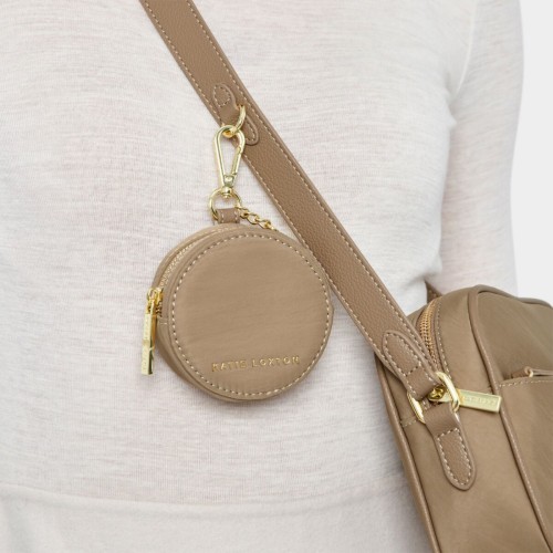 Katie Loxton Nylon-Luxe Clip On Purse Taupe