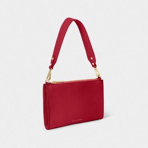 Katie Loxton Reya Shoulder Bag Garnet Red