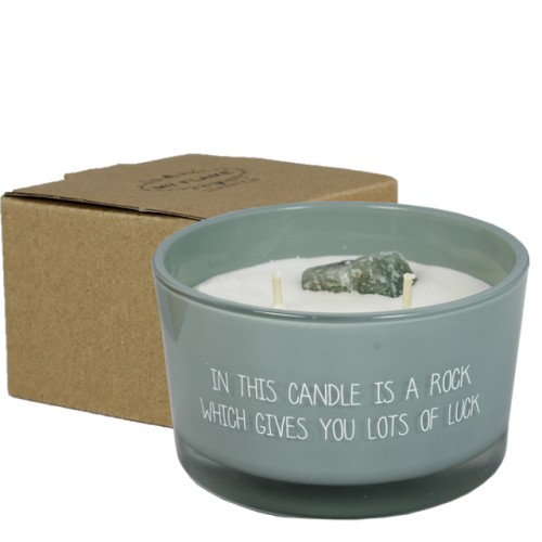 My Flame Soy candle - A rock which give you lots of luck