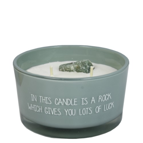 My Flame Soy candle - A rock which give you lots of luck