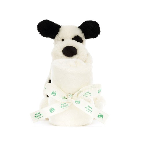 Jellycat Bashful Black & Cream Puppy Soother