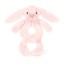 Jellycat Bashful Pink Bunny Ring Rattle