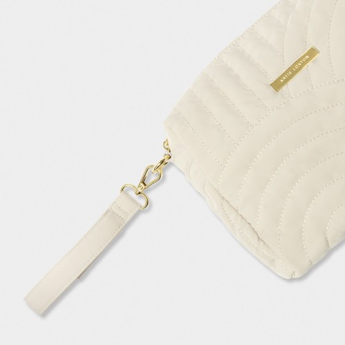 Katie Loxton Quilted Organiser/Make Up Bag Light Sand