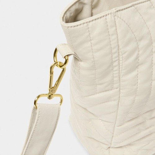Katie Loxton Quilted Tote Bag Light Sand