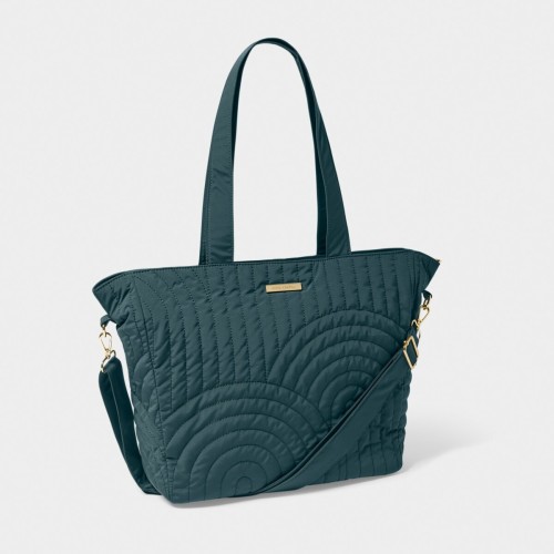 Katie Loxton Quilted Tote Bag Dusty Navy
