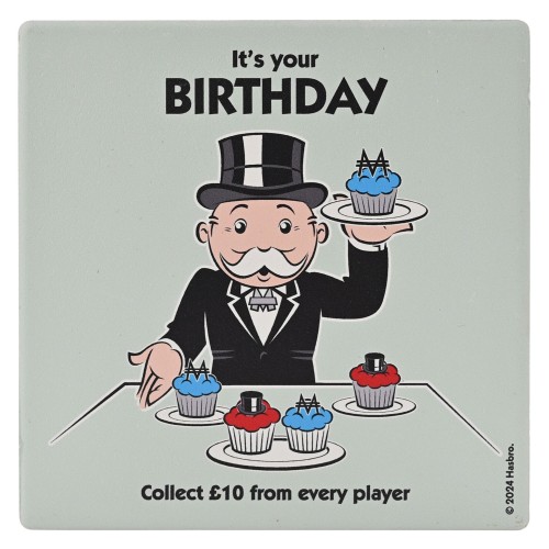 Monopoly Coaster It's Your Birthday Collect £10