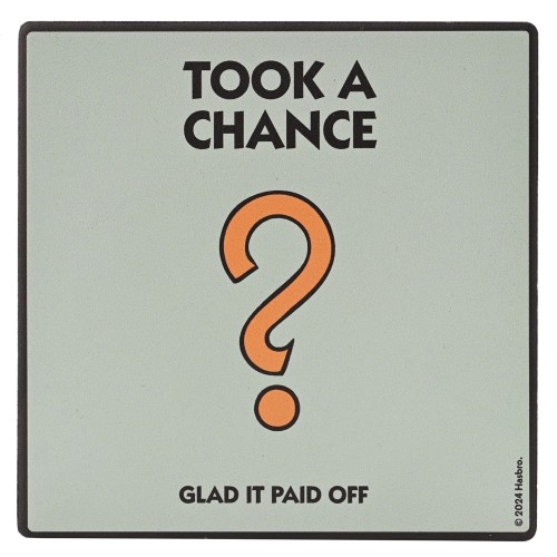 Monopoly Coaster Took A Chance