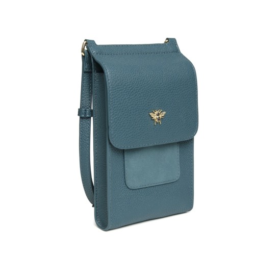 Alice Wheeler Mini Bloomsbury Messager Bag Teal