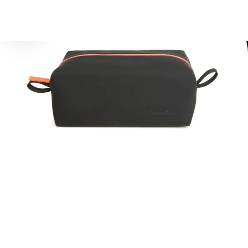 Paul Oliver Soft Touch Wash Bag Black