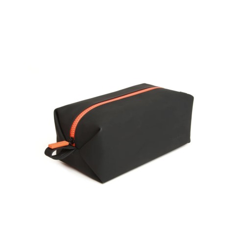 Paul Oliver Soft Touch Wash Bag Black