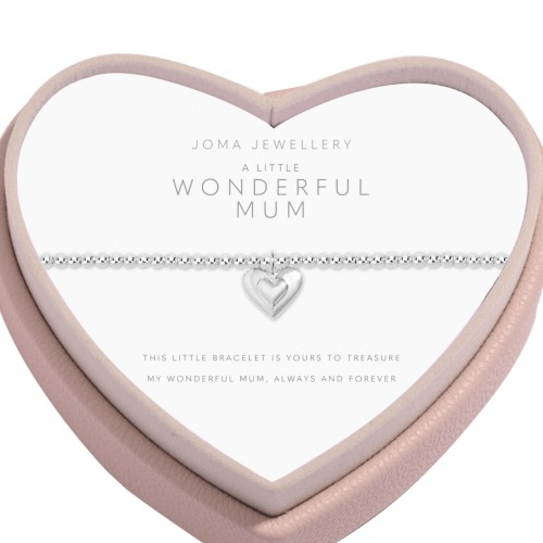 Joma A Little Heart Jewellery Box and Wonderful Mum Bracelet