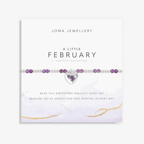Joma A Little February Birthstone Bracelet (New)