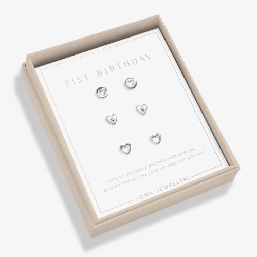 Joma Life's A Charm 21st Birthday Earrings