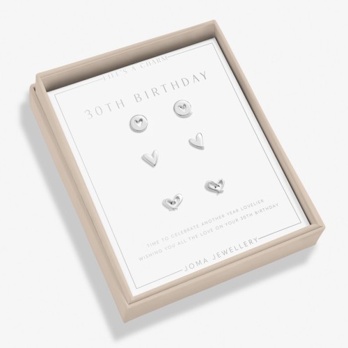 Joma Life's A Charm 30th Birthday Earrings