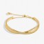 Joma Gold Crossover Bracelet Bar Bangle