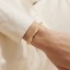Joma Gold Crossover Bracelet Bar Bangle
