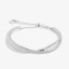 Joma Silver Crossover Bracelet Bar Bangle