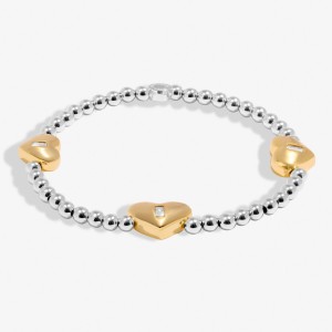 Joma Triple Heart Bracelet Bar Bracelet