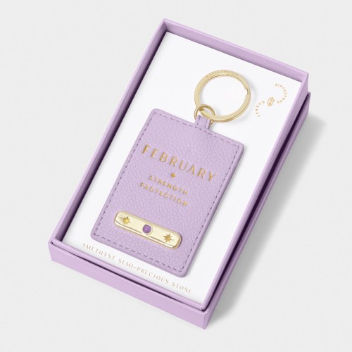 Katie Loxton Birthstone Keyring February 2025