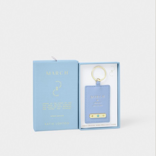 Katie Loxton Birthstone Keyring March 2025
