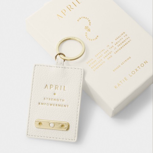 Katie Loxton Birthstone Keyring April 2025